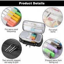 Roll-Up Pencil Bags - Black - View 7