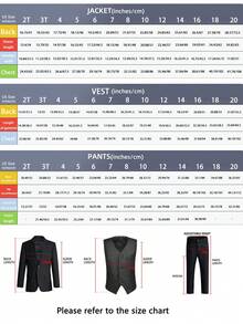 Boys Suits 5-Pieces Suit Set Toddler Tuxedos Dresswear Ring Bearer Outfit Wedding Blazer Vest Pants Shirts Tie Formal Suits For Kids Black Size 3-10Y