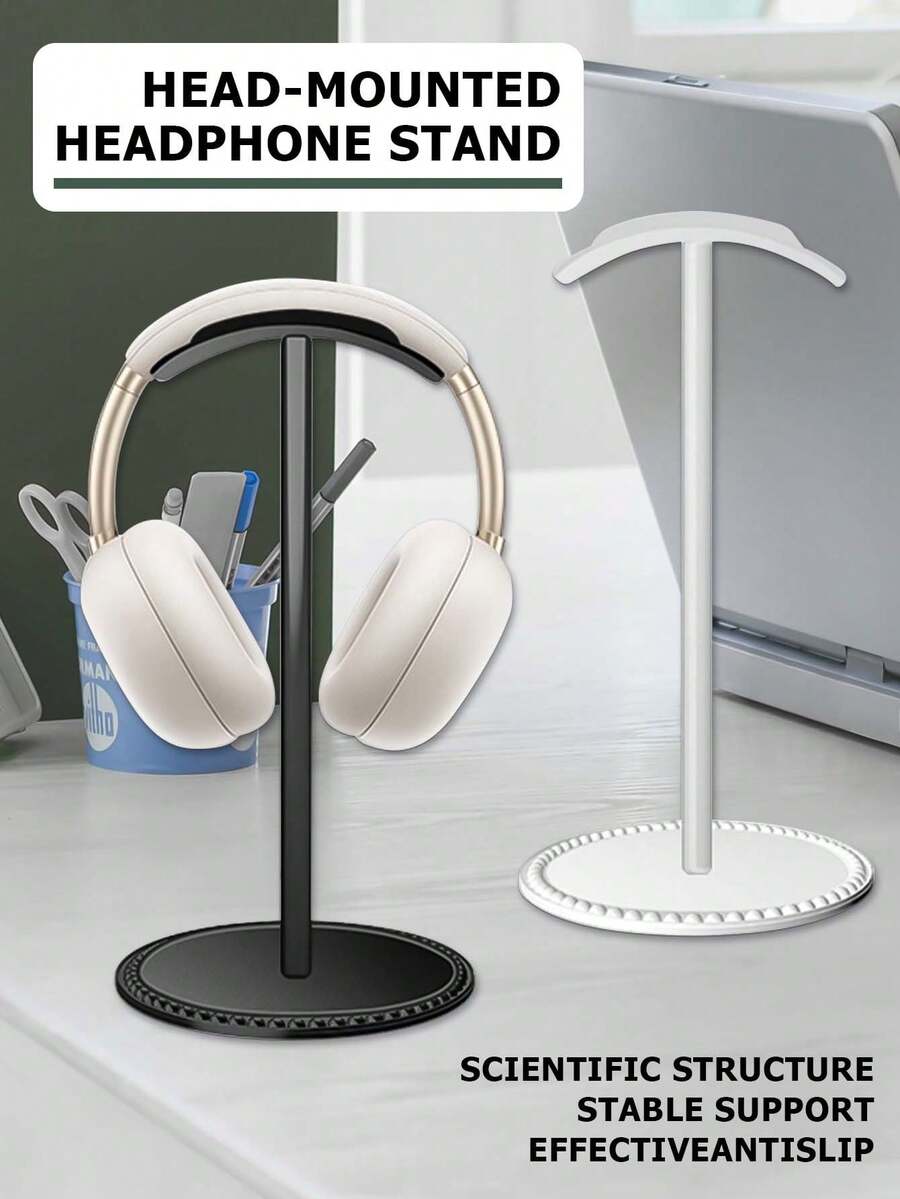 铝合金耳机支架，桌面耳机支架展示架，多功能设计耳机挂架，适用于耳机、耳机 - 彩色 - 查看 1