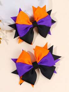 قطعتان مشبك شعر بشكل فراشة لعيد الهالوين، مشابك شعر على شكل ذيل سنجاب البنفسجي، إكسسوارات شعر جميلة لعيد الهالوين للفتيات والمراهقات هدايا الحفلات