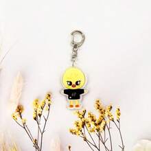 1 Piece, ,Spell Back Key Chain, Cartoon Photo Card, Bag Pendant, Cheng Xiao Lu Guangxia Cartoon Surrounding, Acrylic Key Chain Animation Surrounding, Party Gifts, Backpack Pendant.