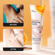 3pcs Underarm Lightening Cream - Skin Lightening Cream - Intimate Areas, Inner Thigh, Armpit, Dark Elbows And Knees, Bikini Areas, Underarm, Private Parts - White - View 2