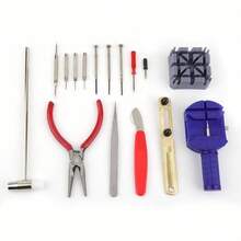 16pcs Professional Watch Repair Kit Spring Bar Watch Band Link Remover Set With Back Opener Watchmaker Tools Watch Battery Bracelet Sizing Adjustment - 黑色 - 查看 3