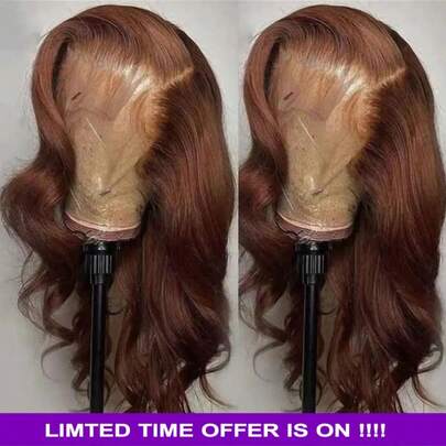 Brown 13x4 13x6 Ear To Ear Transparent Lace Frontal Wigs Body Wave 5x5 Wear And Go Pre Cut HD Glueless Lace Front Pre-Plucked 180% Density Wig With Baby Hair For Women Pre-Cut Lace Is Available For Women Natural Black Glueless Lace Frontal Wig