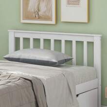 Wooden Bed, Single Bed, Teen Bed, Adult Bed, With Storage Drawers, Pine Structure, White (90x200cm) - White - View 7