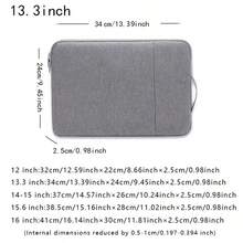 Geantă subțire din catifea pentru laptop, husă interioară pentru laptop, servietă de afaceri, husă de protecție pentru tabletă, geantă pentru laptop, husă pentru laptop, husă pentru laptop pentru călătorii, impermeabilă, portabilă, pentru bărbați, genți pentru laptop - Negru - Vizualizare 4