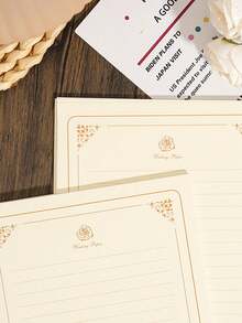 ورق رسائل وردي، ورق قرطاسية مكتبي، ورق كتابة، ورق رسائل، ورق بطاقات، ورق، قرطاسية، حروف حب بسيطة، ورق رسائل بخط واحد وخطين، ورق مادي