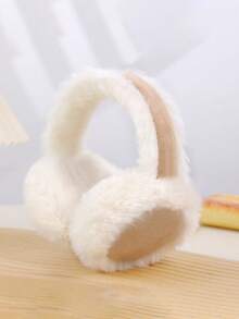 1pc Earmuffs For Women, Winter Warm Ear Warmers With Soft Faux Fur, Foldable & Comfortable Ear Muffs, Perfect For Cold Days, Hiking, Casual Outfits,Thermal Lined And Thickened - Multicolor - View 13