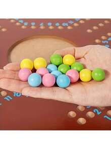 Juego Jackaroo, 4 jugadores, juego en árabe/inglés, juego de estrategia, el tablero de ajedrez es de madera resistente, color nogal, tamaño: 40*40*1,2 cm / 15,8*15,8*0,5 pulgadas, color de las cuentas aleatorio