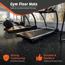 NetHong Thick Gym Floor Mats EVA Foam & Rubber Top Interlocking Waterproof Exercise Mats - Black - View 3