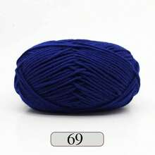 EDCUEBE7 1 件 5 股牛奶纱，钩针编织线，适用于 DIY 编织包、围巾、帽子、毛衣、玩偶，50 克/件（随机包装）