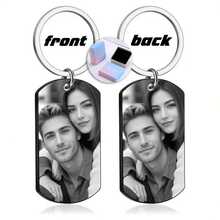 Customized Memorial Badge, Personalized Metal Keychain, Engraved Photo Necklace, Fashionable Pendant, Exquisite Customized Gift, Holiday Commemorative Items,Festive Calendar - Multicolor - View 22