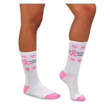Breast Cancer Awareness Socks Women - TeeHee 3 Pair Pack - Pink Ribbon Crew Socks - Soft Cotton- Support A Cause - Gift Idea - 如圖692 - 查看 4