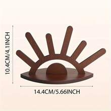 1pc Wooden Ring Holder Display Stand, Cute Ring Jewelry Organizer, Oval Wooden Jewelry Box, Vintage Style Desktop Display Rack, Women's Christmas Birthday Engagement Gift, Jewelry Tower