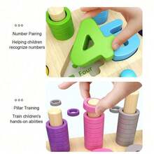 Magnetic Color Number Maze, Suitable For Toddlers, Montessori Wooden Color Number Game - Fine Motor Skills Toy For 3-5 Years Old Boys And Girls - Multicolor - View 3