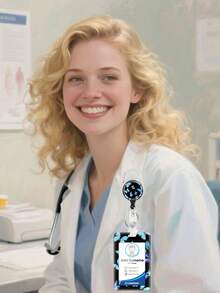 1pc/2pcs Butterfly Pattern Lanyard/Retractable Card Holder, Card Holder Combo For Bus Pass, ID Card, Photo Card, Medical ID, Exhibition Badge, Student ID, ID Holder, Phone/Camera Lanyard