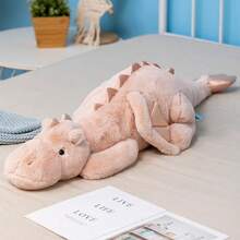35.4in Dragon Plush,Peluche, Plushie, Dragon Stuffed Animal, Kids Toys, Christmas Gifts ,Dragon Plush Toys Pillows For Boys,Girls And Adults,Stocking Stuffers, Great Gifts - 粉色 - 查看 1