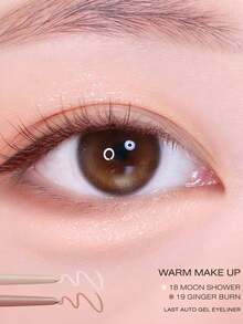 Bbia Last Auto Gel Eyeliner Pencil 19 Ginger, Gel Eyeliner Pencil, Quick-Drying And Easy To Apply, Long-Lasting Color, Super Smooth, Smudge-Proof, Can Also Be Used As Eyeshadow, Lip Liner, And Contour Pencil, Korean Eye Makeup, Korean Cosmetics - 19 GỪNG ĐỐT - Xem 3