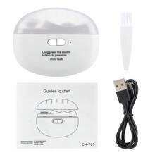 Hailicare Electric Nail Clipper | Smart Electric Nail Clipper With Anti-Pinch, Nail Polishing, Illumination, And Grinding Functions. Suitable For All Ages. Portable And Long Battery Life. High-End Packaging, Ideal As A Gift. Halloween - White - View 13