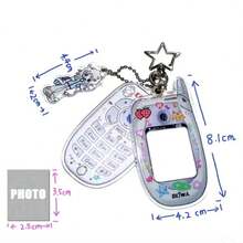 Cute Smart Key Chain, Key Chain Photo Frame, Mini Photo Frame Key Chain, Adorable Cartoon Mini Smart Key Chain Photo Frame (Photo Not Included), Can Hold Cards - Multicolor - View 10