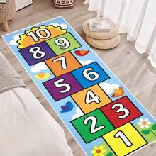 Decoración navideña, 1 pieza Alfombra digital de juego con diseño de cuadros adorable y cómoda para sala de estar, dormitorio, sofá o cocina, regalo para amigos, felicitaciones, Año Nuevo, Festival de Primavera