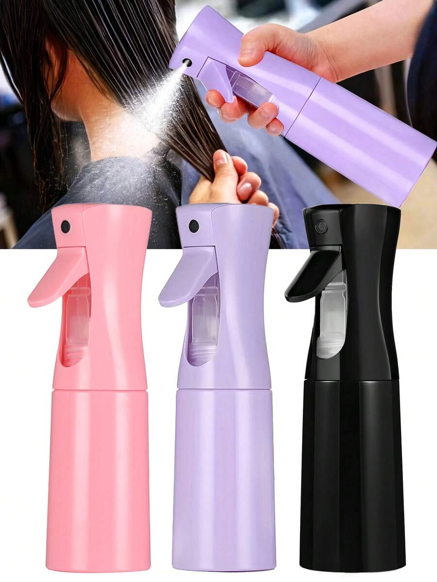 1pc 200ml Continuous Spray Bottle, Salon Refill Bottle, Ultra Fine Mist Sprayer, Suitable For Hair, Home Cleaning, Salon, Gardening, Beauty, Plants, Skincare, Haircare, Cleaning, Body Care And More, Continuous Spray Bottle, Ultra Fine Mist Sprayer, Hairstyling Set, Hairstyling Tool Set, Hairstyling Tools,Travel,Birthday