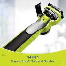 PHILIPS 14 In 1 Adjustable Guards Set For One Blade Shaver QP2520 QP2530 QP2620 QP2630 Beard Trimmer Guide Comb Guards Combs Body Comb Christmas Gifts