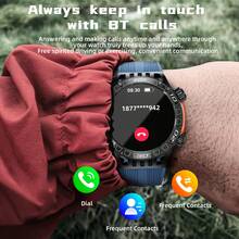 LOKMAT Smartwatch ZEUS 6 PRO, pantalla redonda grande de 1,46 pulgadas, función de brújula, doble linterna, llamadas Bluetooth, notificación de mensajes, asistente de voz, toma de fotos remota, control de música, frecuencia cardíaca, oxígeno en sangre, monitoreo del sueño y de la salud, resistente al agua IP68, reloj deportivo para exteriores