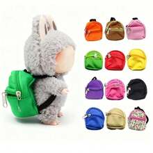 专为拉布布设计的时尚迷你背包 - 款式多样，可爱又时尚。它既时尚又可爱，适合大多数娃娃尺寸。它是DIY娃娃服装的绝佳选择，共有12种鲜艳颜色可供选择。 - 彩色 - 查看 6