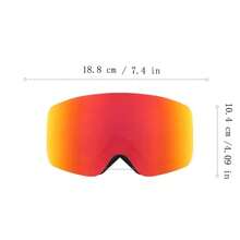 Gafas de esquí con doble lente antivaho, gafas protectoras para esquí y snowboard de invierno para uso en exteriores, modelo talla grande reciente 2025