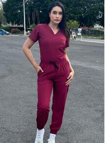 Scrub Sets - Red - View 3