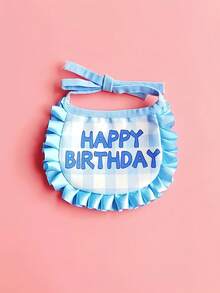 1 Bộ mũ và yếm sinh nhật cho thú cưng, đồ trang trí sinh nhật dễ thương phù hợp cho mèo và chó, quà tặng sinh nhật cho thú cưng đáng yêu - Nhiều màu - Xem 9
