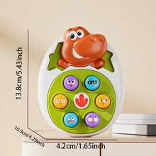 婴儿恐龙蛋压蛋玩具，打地鼠玩具 - 有趣且具有教育意义的减压玩具，适合0岁以上婴儿早期学习玩具，很棒的节日礼物 - 彩色 - 查看 7