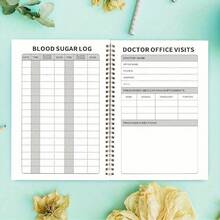 1 Stück 21x14 cm persönliches medizinisches Tagebuch, um Arztbesuche, Gesundheitskosten, chronische Erkrankungen und mehr zu dokumentieren. A5 Notizbuch zum Aufzeichnen der Krankengeschichte.