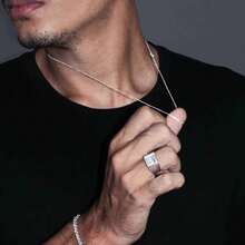 Venetian Chain V12 925 Silver Unisex 45 To 80cm Thin Necklace Or Bracelet - 銀色 - 查看 6