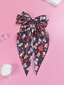 4Pcs Christmas Hair Bows Hair Barrettes With Long Tail Hairpins For Women Bowknot Hair Clips Christmas Carnival Hair Accessories For Women Ladies Decoration Party Wear Daily Wear