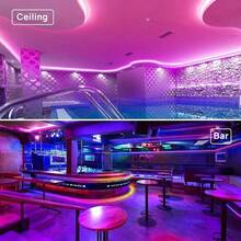1 pieza Tira de luz LED RGB de 1 metro con controlador mini, crea efectos multicolor, compatible con portátiles y varios dispositivos electrónicos, adecuado para dormitorio, fiesta, decoración del hogar, iluminación trasera de TV, decoración navideña y festiva - Botón 3 - Ver 10