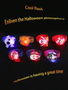 24 件 LED 万圣节发光手链、发光表带闪光腕带装饰手链、礼品袋填充生日、毕业典礼、婚礼、派对、生日、派对装饰品