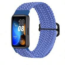 Nylon Sport Loop Uhrenarmband Ersatz Armband kompatibel mit Huawei Band 8/9/10 Smartwatch Zubehör Armband langanhaltend, leicht, verstellbar, weich, bequem, atmungsaktiv für Herren, Damen, Unisex Fitness Laufen
