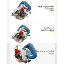 适用于大理石、砖块、瓷砖切割机、角磨机及其他切割机的冷却液喷淋除尘系统 - 彩色 - 查看 5