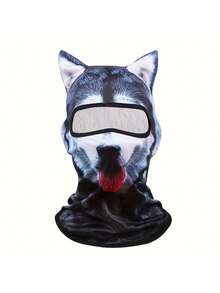 1pc Unisex 3D Animal Riding Face Mask, Outdoor Sports Headwear, Breathable Quick-Dry Ski Mask, Suitable For Daily Outings, Skiing, Vacation, Fishing