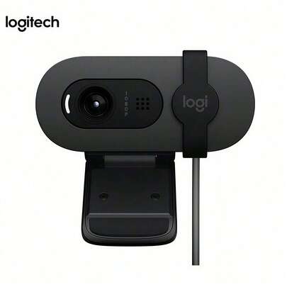 Logitech Webcam Brio 95 HD với chất lượng hình ảnh Full HD 1080P và thanh trượt riêng tư vật lý để bảo vệ quyền riêng tư. Thích hợp cho các cuộc họp, lớp học trực tuyến và phát trực tiếp.