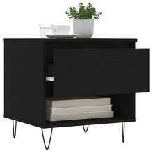 vidaXL Tavolini da Salotto 2 pz Neri 50x46x50 cm in Legno Multistrato