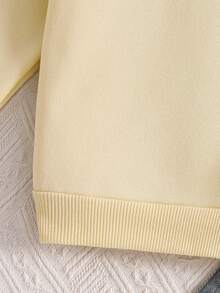 Young Boy Slogan & Tractor Print Sweatshirt - Yellow - View 5