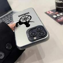 Motorcycle Phone Case Matte Colored Silver Compatible With 15 14 16 13 12 11 Pro Max Plus XS - Black9 - View 1