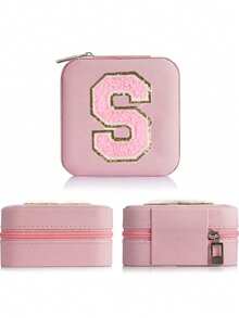 1 Stück Schmuckkasten (A-Z Buchstaben) Schmuckkasten, Aufbewahrungsbox, Schmuckablage, Ohrring Halskette Aufbewahrungsregal, Aufbewahrungsschale, tragbarer Reise-Schmuckkasten, saisonale Aufbewahrung für Herbst/Winter, Ring Ohrring Halskette Aufbewahrungsbox, Präsentationsständer - Geeignet als Geschenkbox für Mädchen und Damen, Halloween Geschenkbox, Weihnachtsgeschenkbox