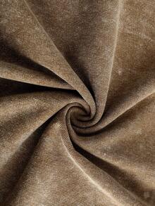 Retro Washed T-Shirt Double Sided Printed (230 Pure Cotton T-Shirt) 'NOT BY MY STRENGTH BUT HIS'  Letter And Pattern Print, Men's T-Shirt, Men's Casual, Comfortable, Fashionable T-Shirt, Street Style Cotton - Cà phê nâu - Xem 5