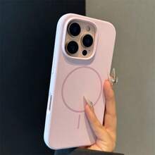 Ốp điện thoại silicon lỏng bóng bẩy sang trọng, tương thích với iPhone 17 Air, 16, 15, 14, 13, 12, 17 Pro Max Plus, kèm nắp mềm từ tính. - Màu tím - Xem 9