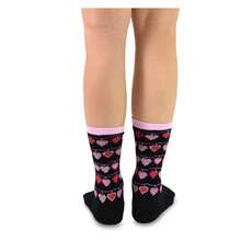 Women's Valentine's Day Cotton Crew Socks - 5 Pair Pack, Love Heart Design, Comfortable & Breathable,Women's 9-11 6-9 US - 如圖695 - 查看 4