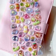 1pc Pink Cherry Blossom 3D Stickers - Self Adhesive Plastic Flower Stickers With Crystal Decoration, Glossy Finish, For DIY Crafts, Scrapbooking, Phone Cases, Tablets And Laptops | Fantasy Themes, Asymmetrical Shapes, Floral Decorations, Cherry Blossom Pieces - one-size - View 11